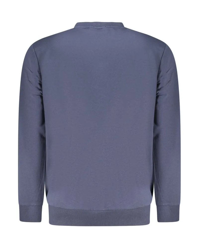 Timberland Logo-Print Cotton Sweatshirt — Blue Blue