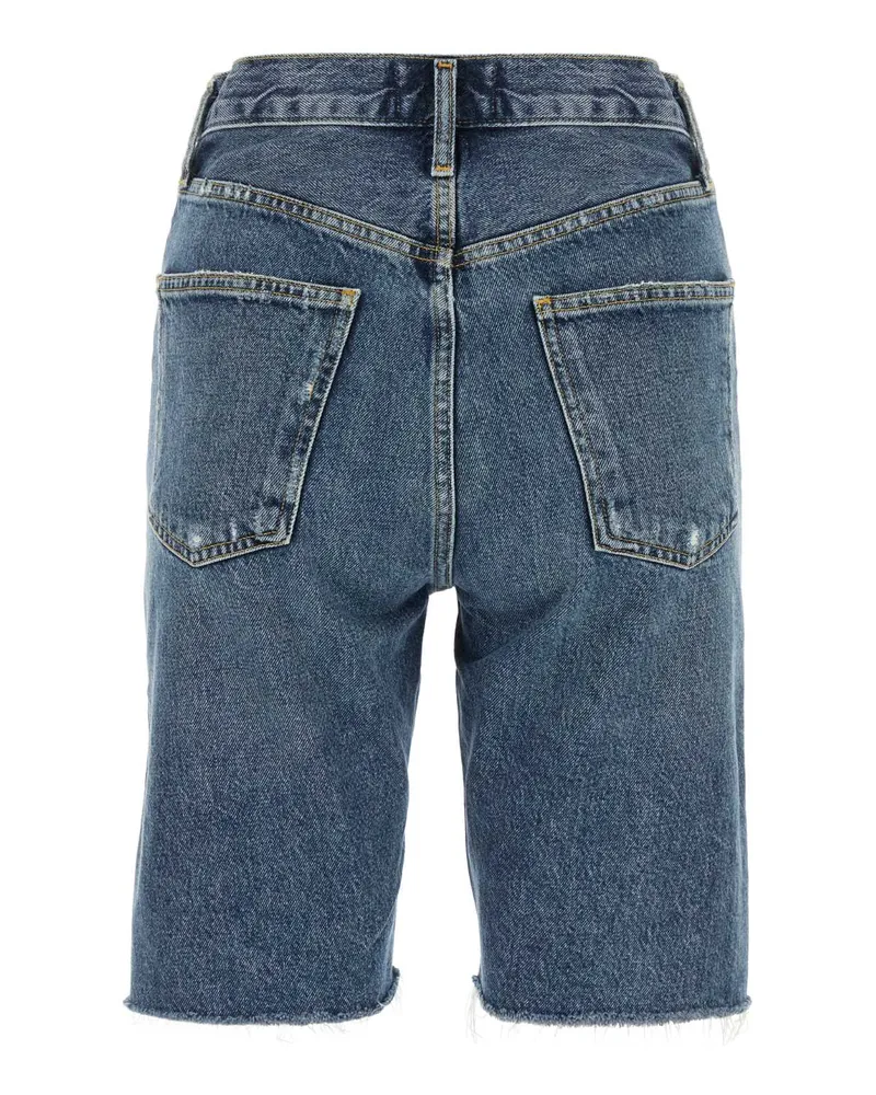AGOLDE A0891206 Prcsn Exterior: Rigenerated Cotton Short Blue