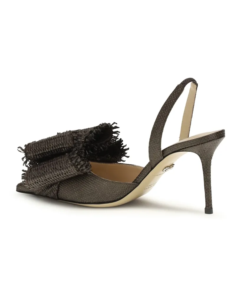 Mach & Mach Women's Pumps Le Cadeau Mocha Raffia Upper: Sandal Mocha