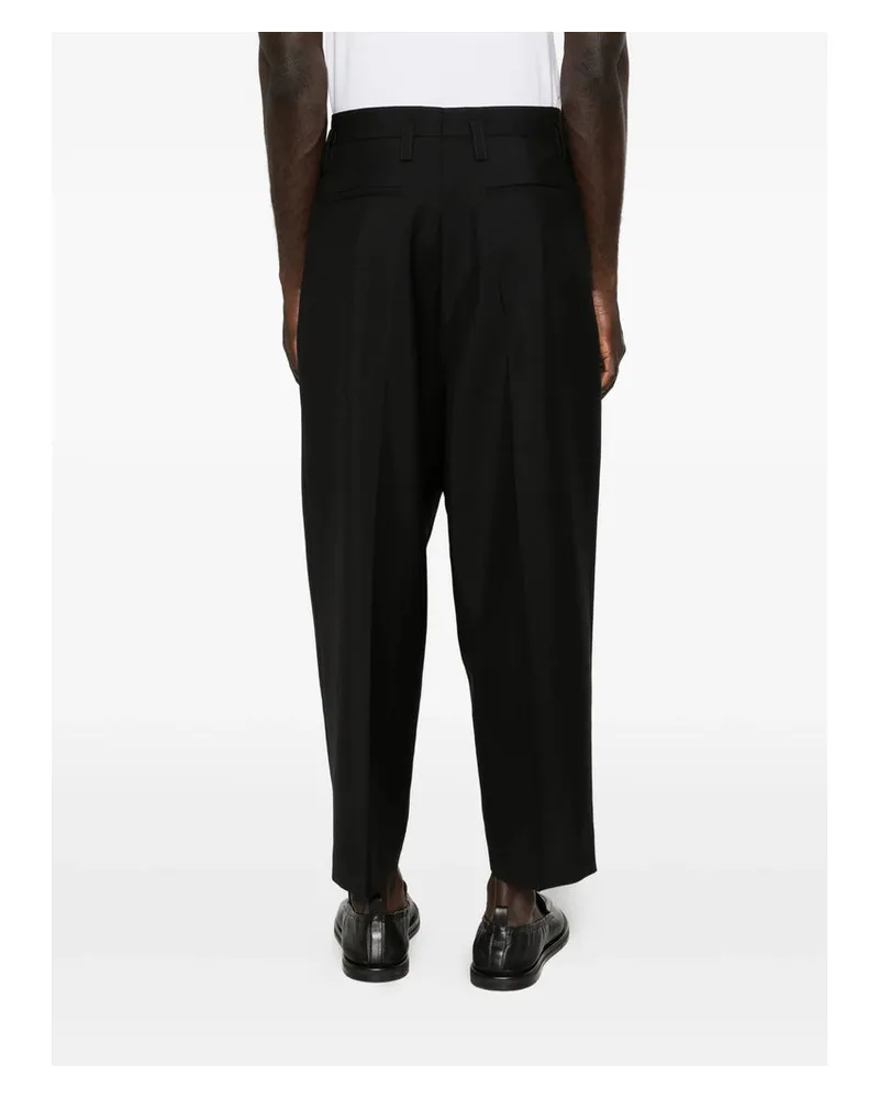 Jil Sander Mohair-Blend Trousers — Black Black