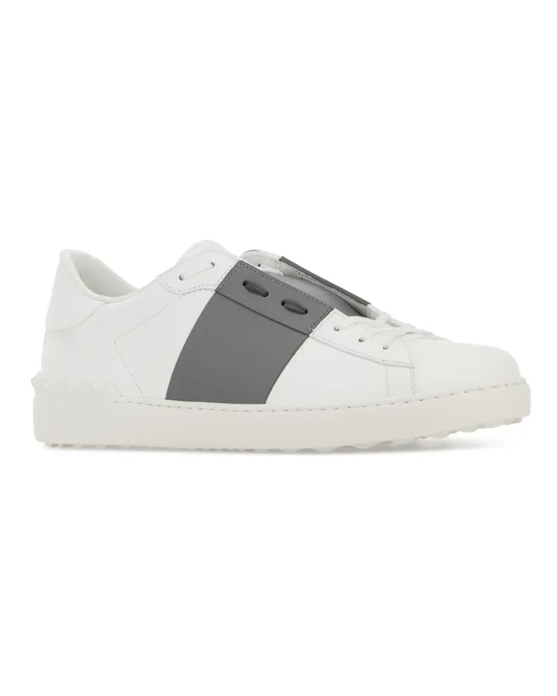Valentino Garavani 8y0s0830blu 3dr Biancodarksteelbianco Calf Leather - Bos Taurus Sneaker White