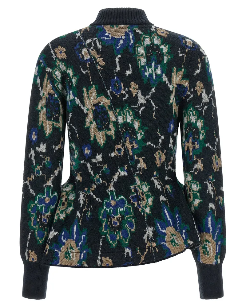 NUDE Peplos Cardigan — Black Black