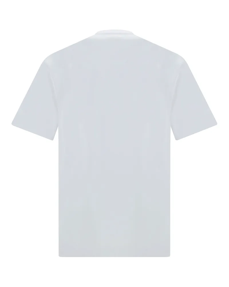 Fendi Men Ff T-Shirt Bianco Cotton T-Shirts And Polos White
