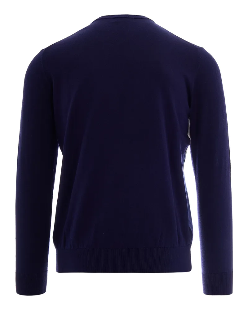 Ballantyne Diamond-Knit Sweater — Blue Blue