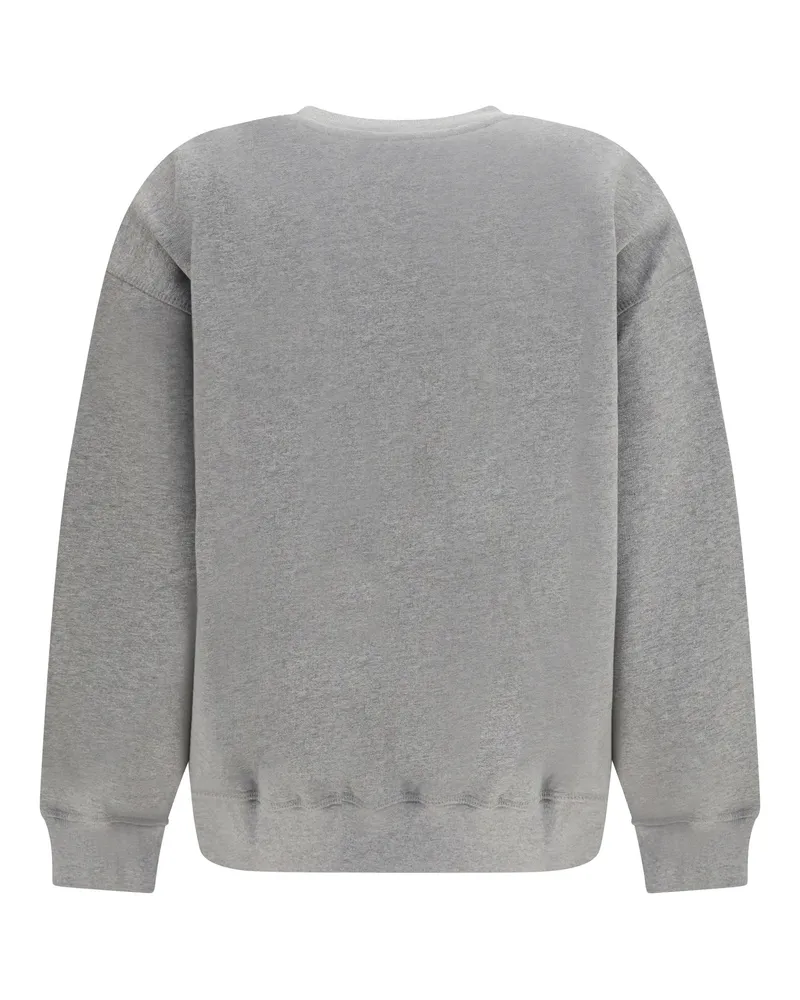 Ganni Teddy Bear Graphic Sweatshirt — Gray Gray
