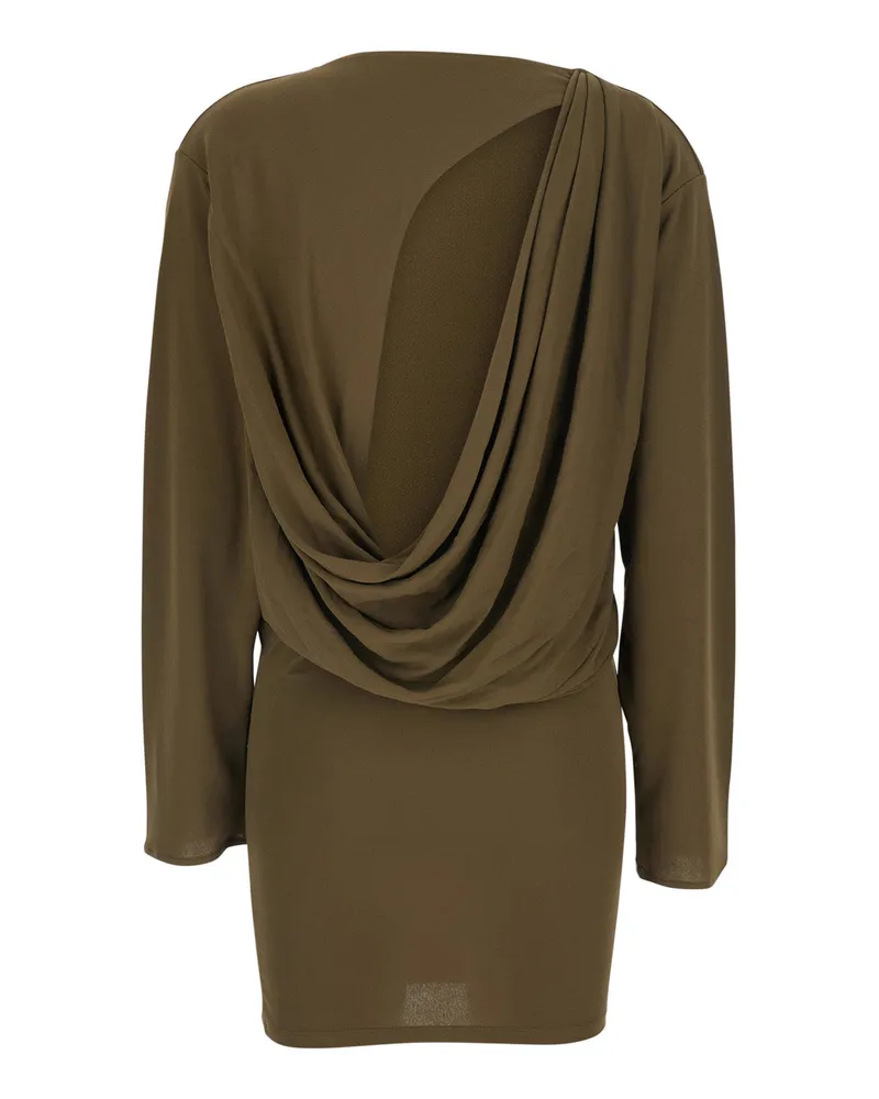 Jacquemus Women's Dress La Robe Mistral Green Viscose Green