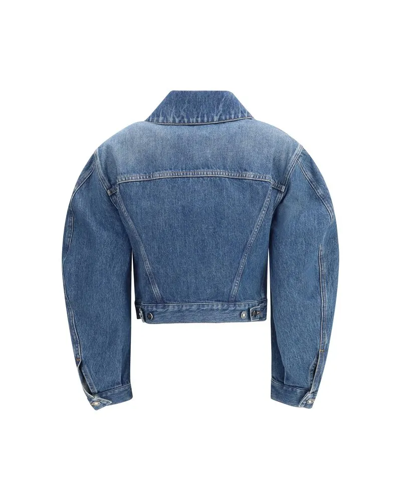 Givenchy Women's Blue Cotton Denim Jacket Clothing Blue