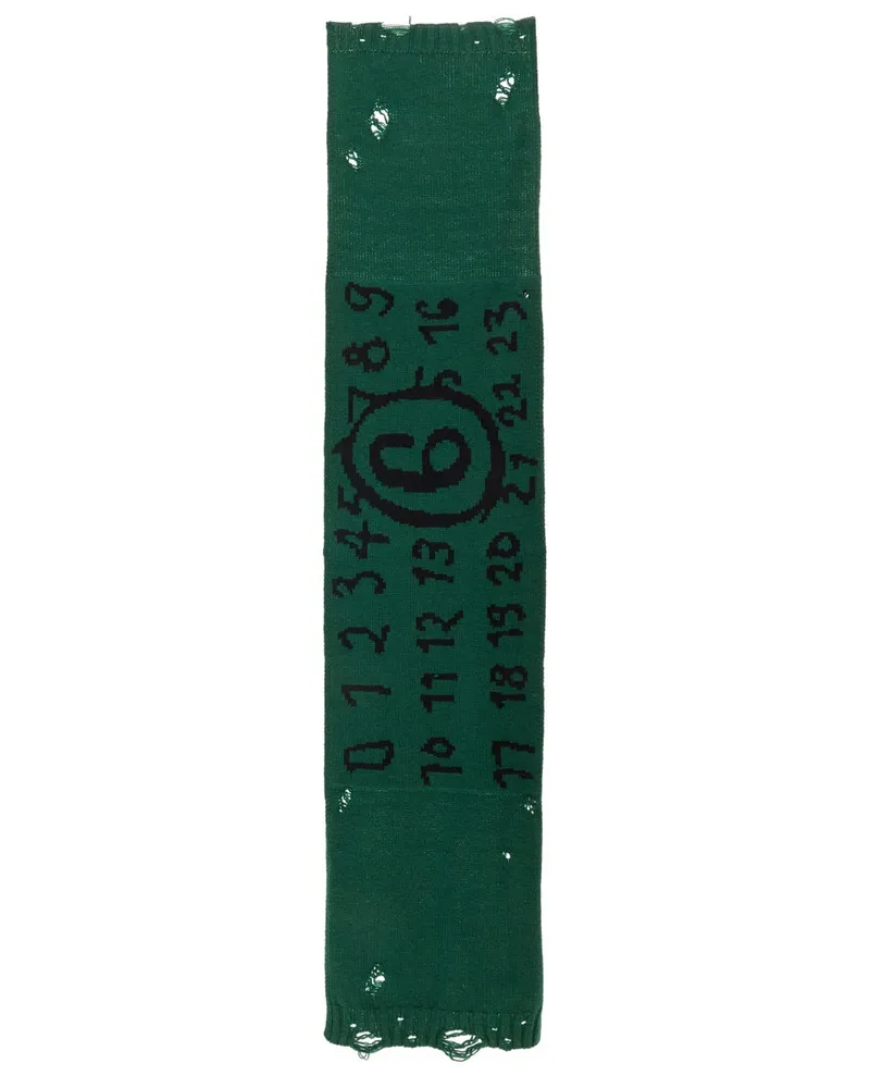 Maison Margiela Cotton Scarf — Green Green
