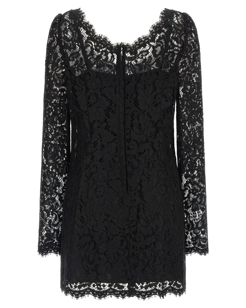 Dolce & Gabbana Cordonetto Lace Dress — Black Black