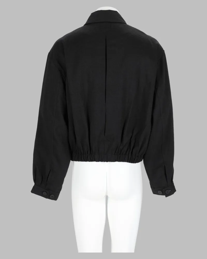 Jacquemus Linen Blend Jacket — Black Black