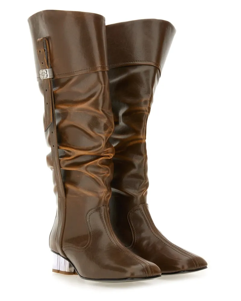 Ganni Slouchy Boot — Black Black