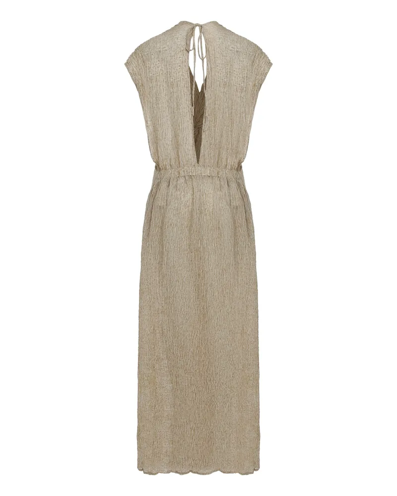 Savannah Morrow Fiori Dress — Beige Beige