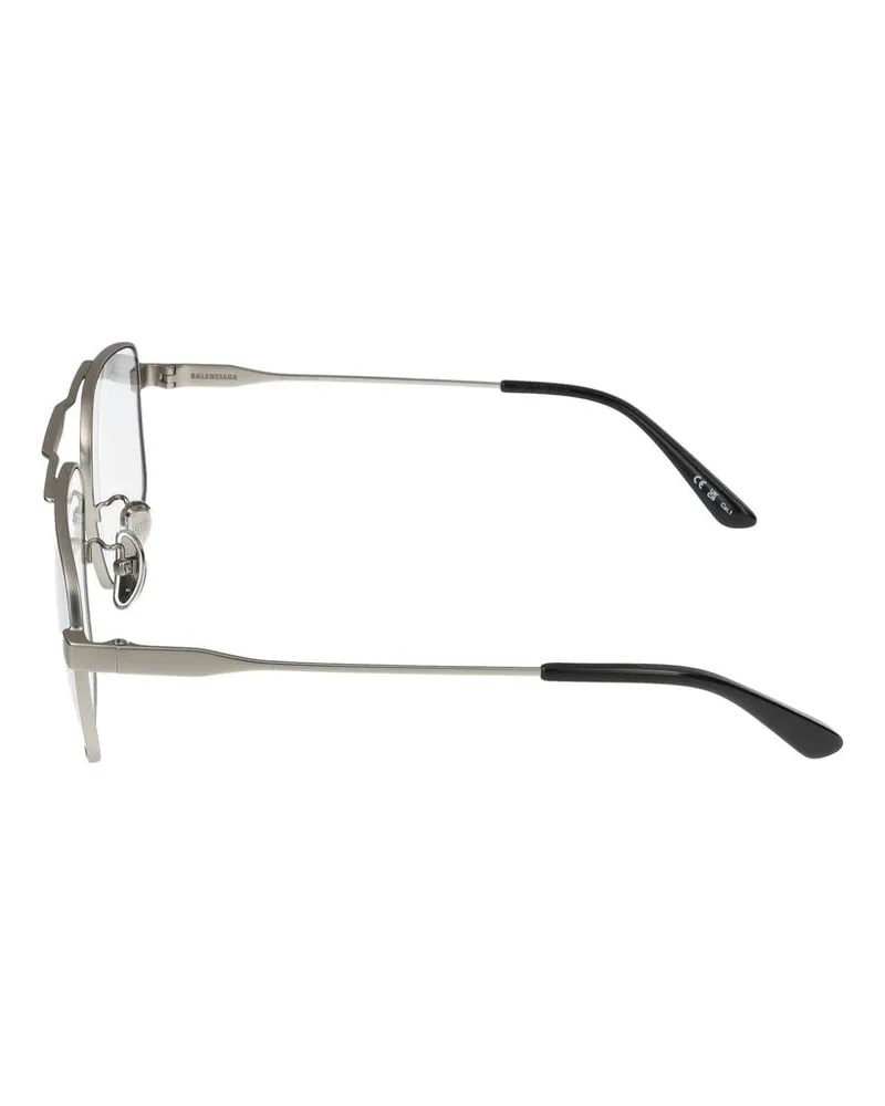 Balenciaga Men's Sunglasses  Bb0418sk 004 Silver Grey 14-145 Metal Silver