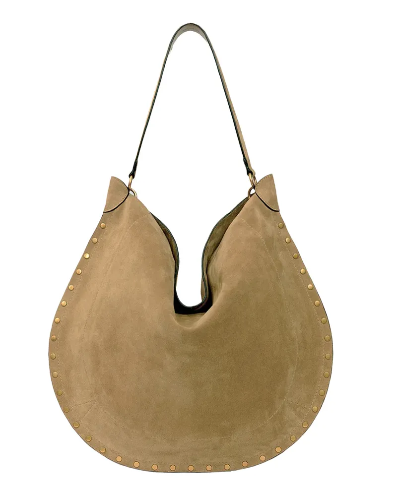 Isabel Marant Women's Hobo Shoulder Bag Oskan Taupe Taupe