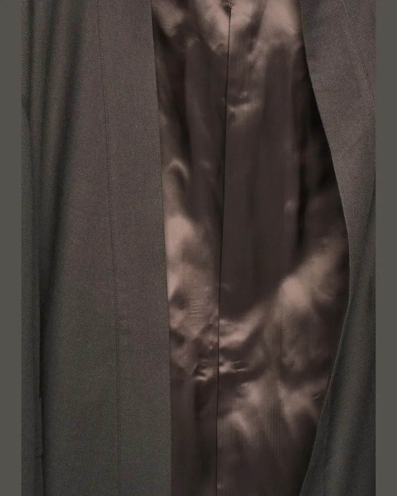 Ermenegildo Zegna Men's Robe Brown Cotton-Cashmere Sleepwear Brown