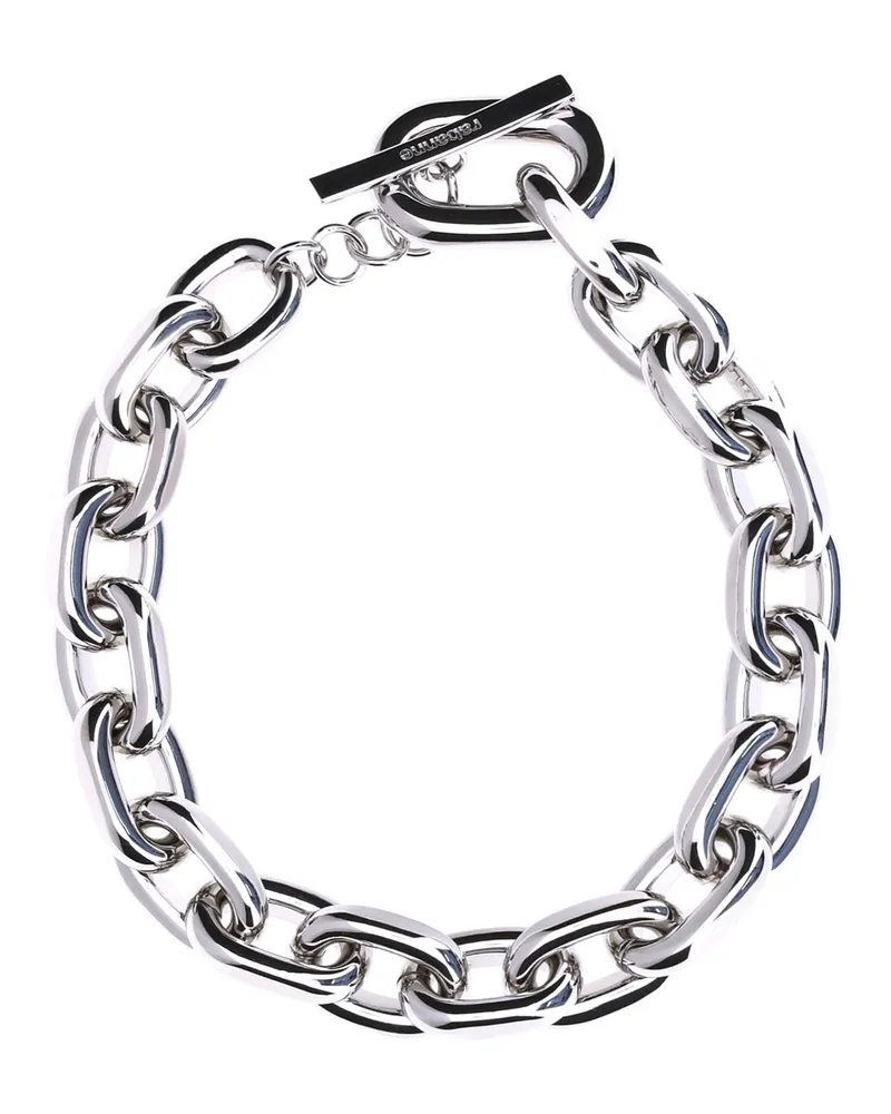 Paco Rabanne Women's Chain Necklace Xl Link Silver Aluminium Necklaces Silver