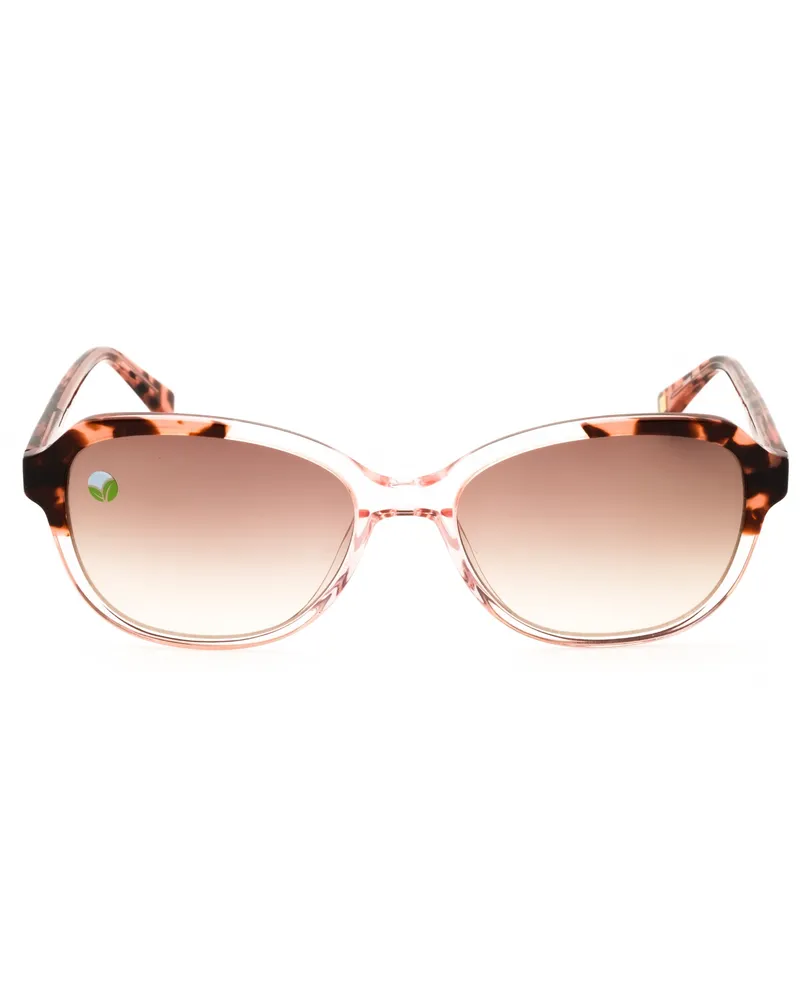 Anne Klein Women's Ak7078 Sunglasses Clear Brown