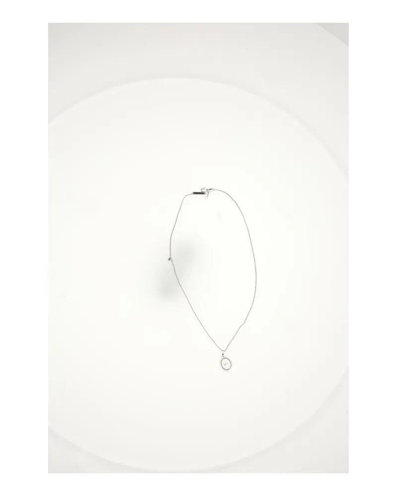 Dior Men's Necklace Bee Antique Silver Brass Necklaces Silver