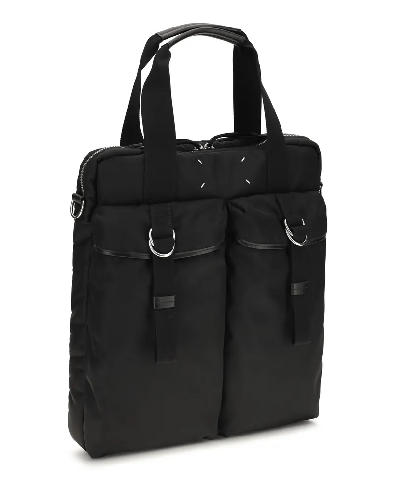 Maison Margiela High Tech Computer Nylon Bag — Black Black