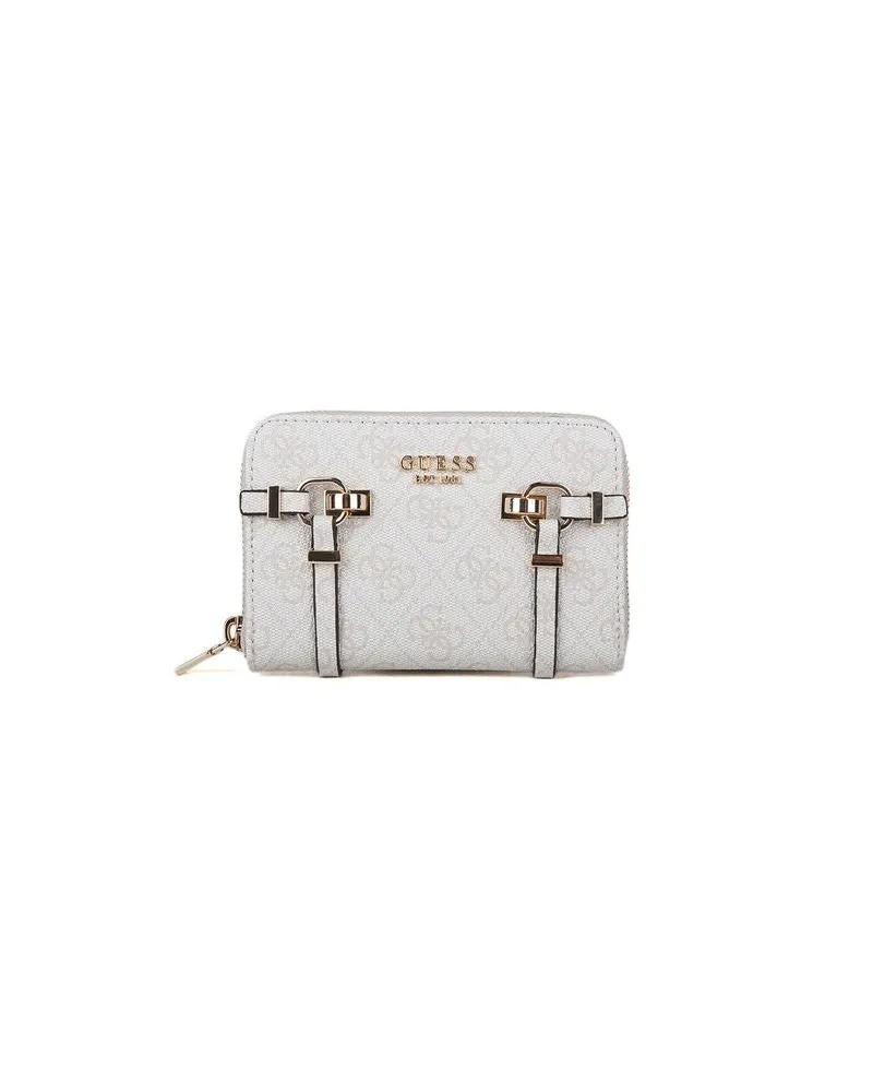 Guess Women's Wallet Bone Logo Polyurethane Bags Beige