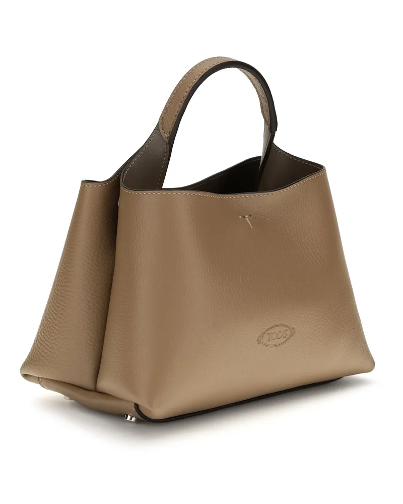 TOD'S Top Handle Bag — Beige Beige