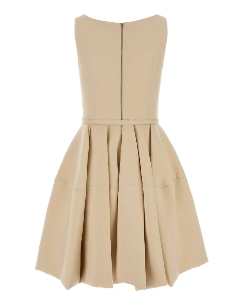 Fendi Women's Cream Wool Blend Dress Onorio Abiti Beige