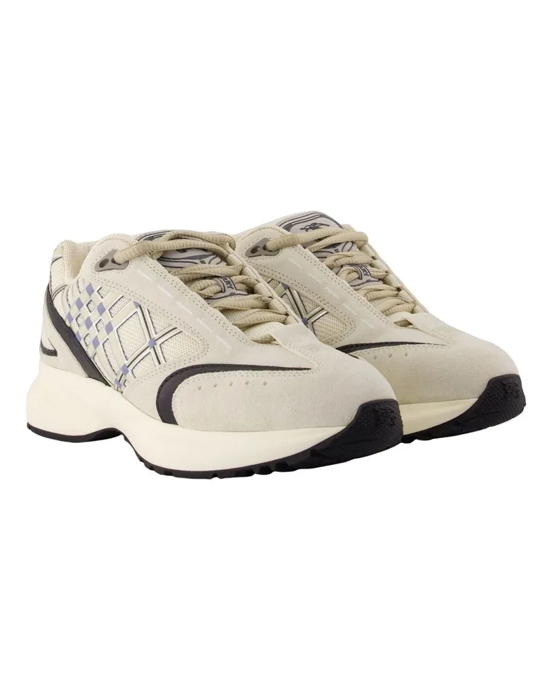 Burberry Women's Eclipse L Sneakers -  Leather Ivory Calfskin Shoes Ivory