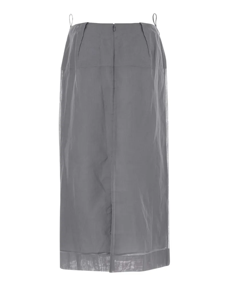 Carven Cloud Exterior: Cotton Lining: Silk Gonne Skirt Gray