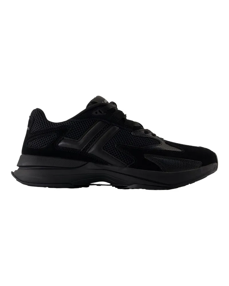 Lanvin Men's Jla Sneakers -  Leather Black Calfskin Shoes Black