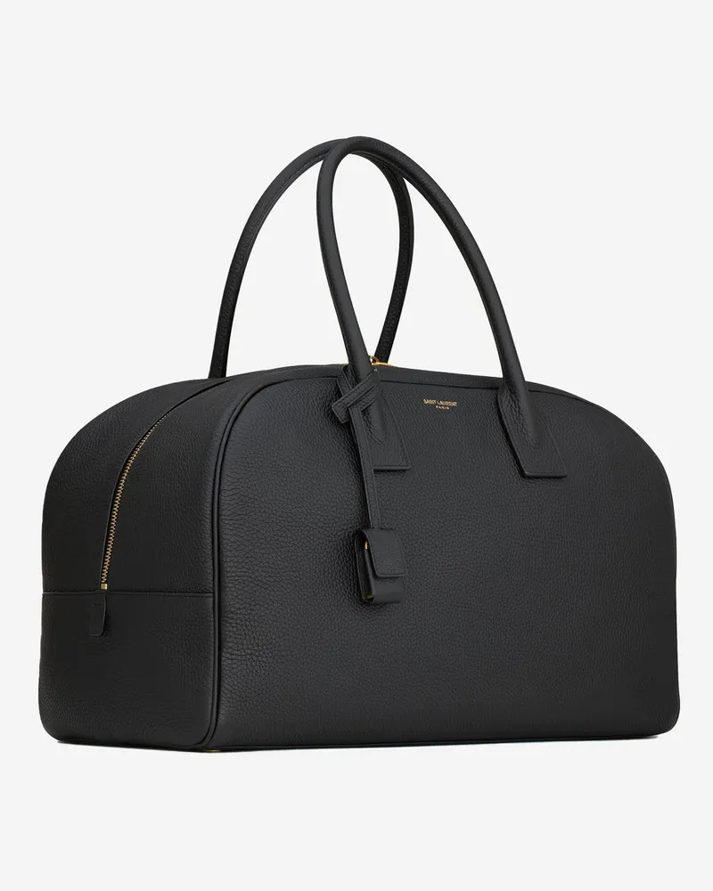Saint Laurent Women's Sac De Jour Bag Textured Leather Black Handbags Hand Black