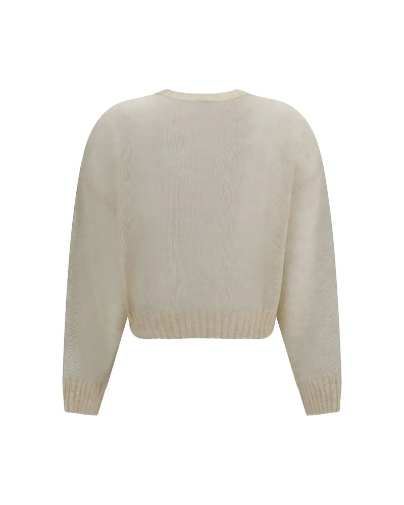 Brunello Cucinelli Mohair Wool Sweater — Beige Beige