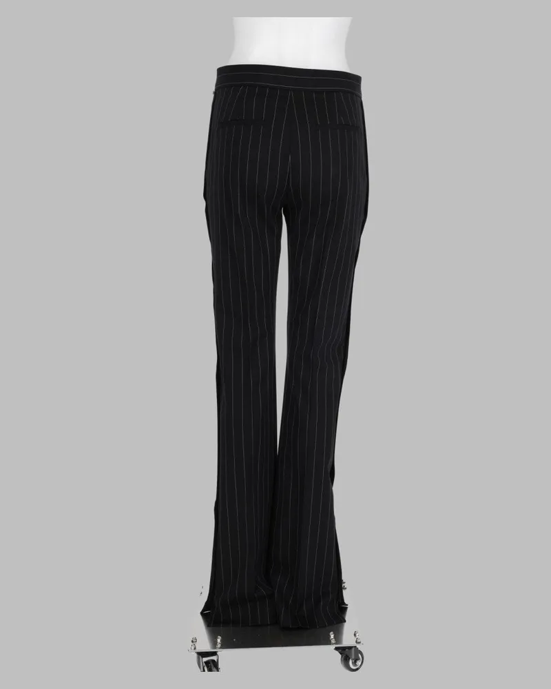 SPORTMAX Slim Flare Virgin Wool Trousers — Black Black