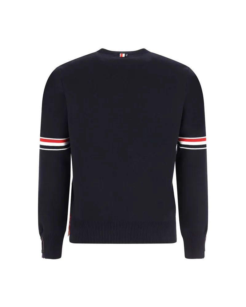 Thom Browne Men's Blue Cotton Sweatshirt Clothing Navy