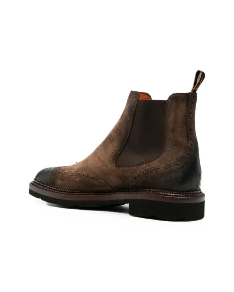 Santoni Voes Chelsea Boot — Brown Brown