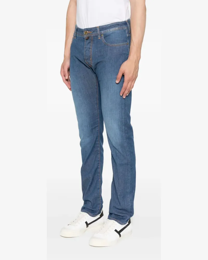 Jacob Cohën Women's Pocket-Detail Slim-Fit Jeans Ss25 M Blue