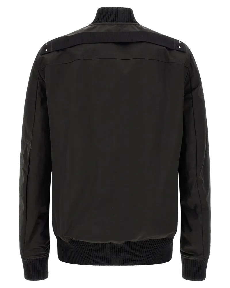 Rick Owens Men's Black Nylon Bomber Clothing Black
