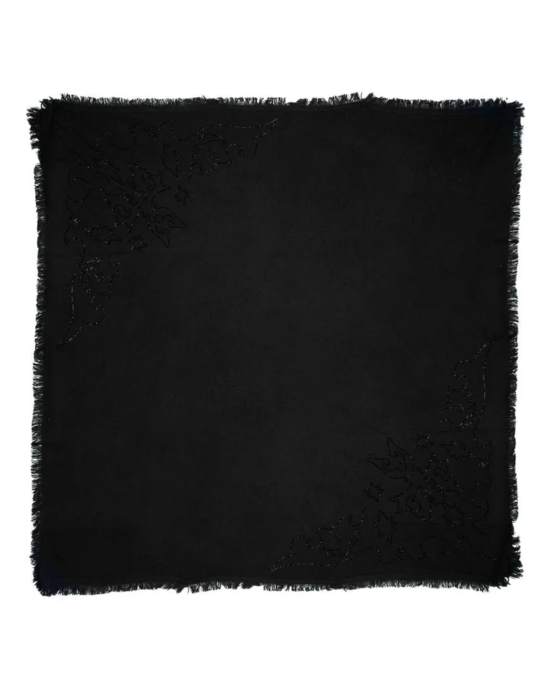 Zadig & Voltaire Stevie Strass Western Scarf — Black Black