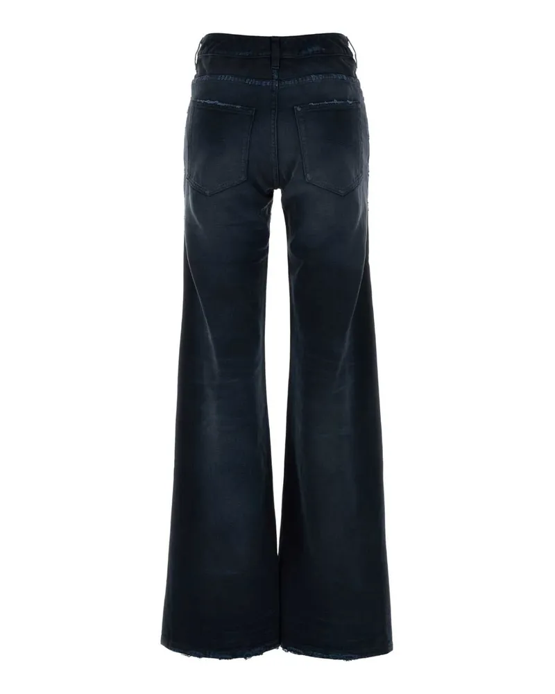Balenciaga Women's Navy Blue Denim Jeans Navy-Dirty Dark Navy/dirty Navy