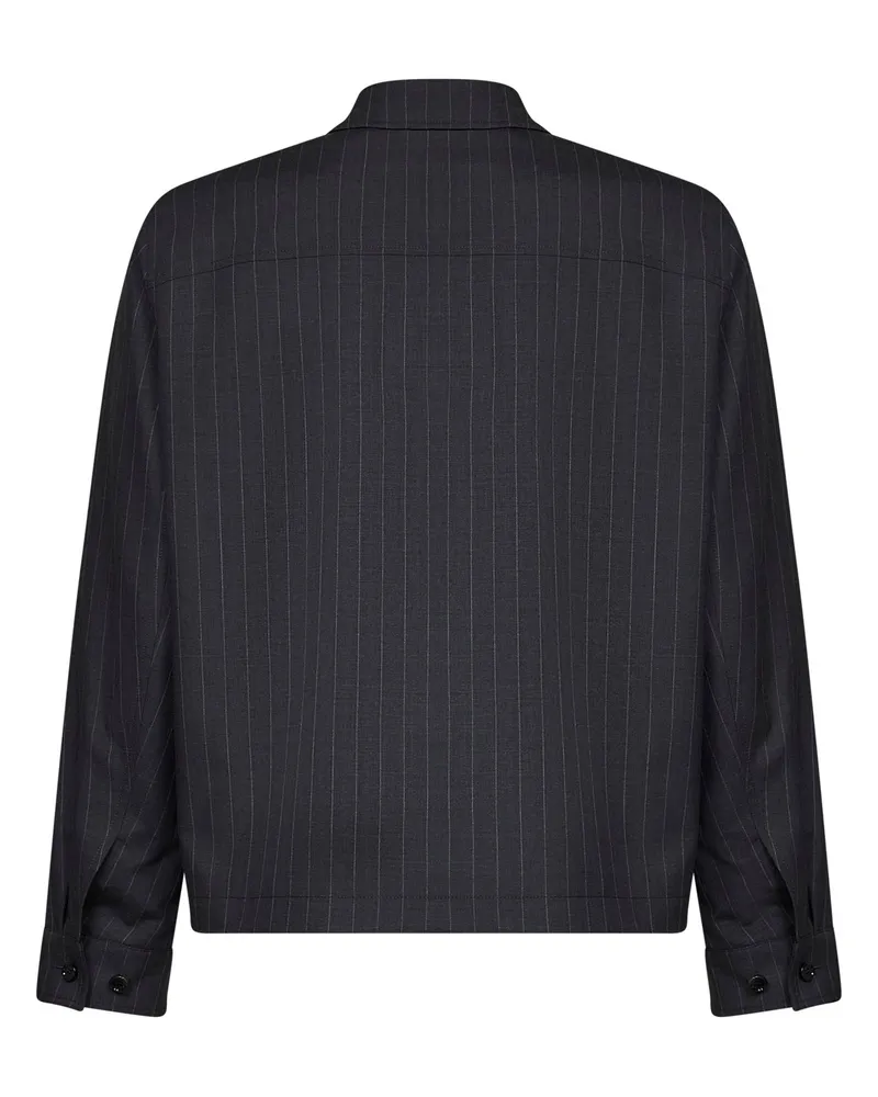 Burberry Men's Sport Jacket Bloomsbury Iron Grey Wool Bomber Gray