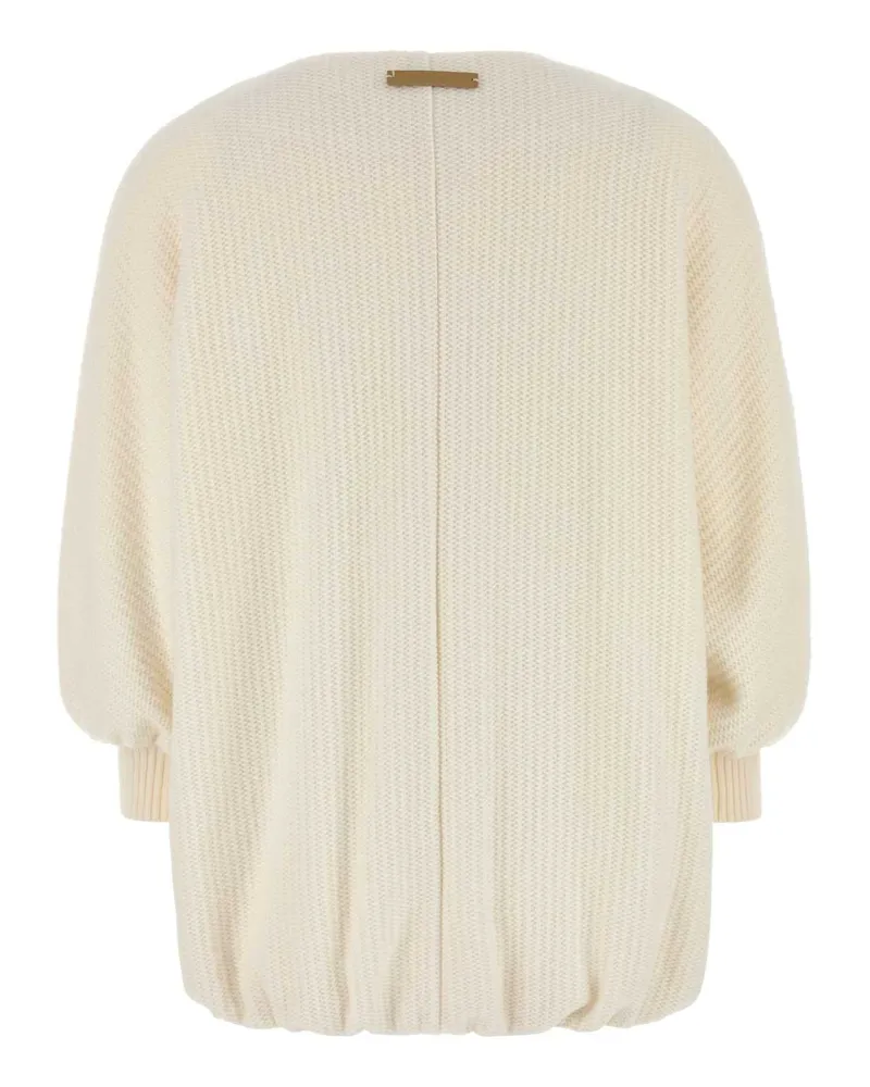 Max Mara Women's Ivory Wool Blend Cirino Jacket Bianco Giubbini White