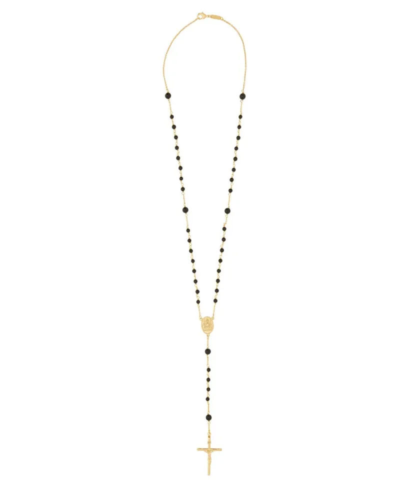 Dolce & Gabbana Rosary Beaded Necklace — Gold Gold