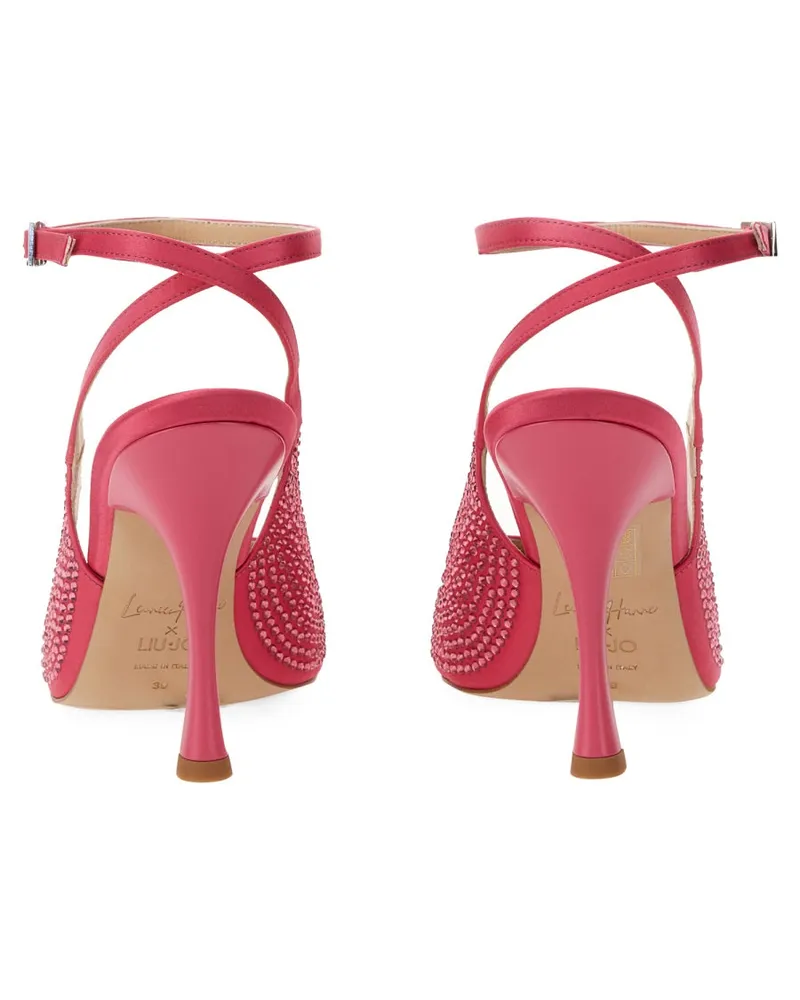 Liu Jo Satin Slingback Heel — Pink Pink