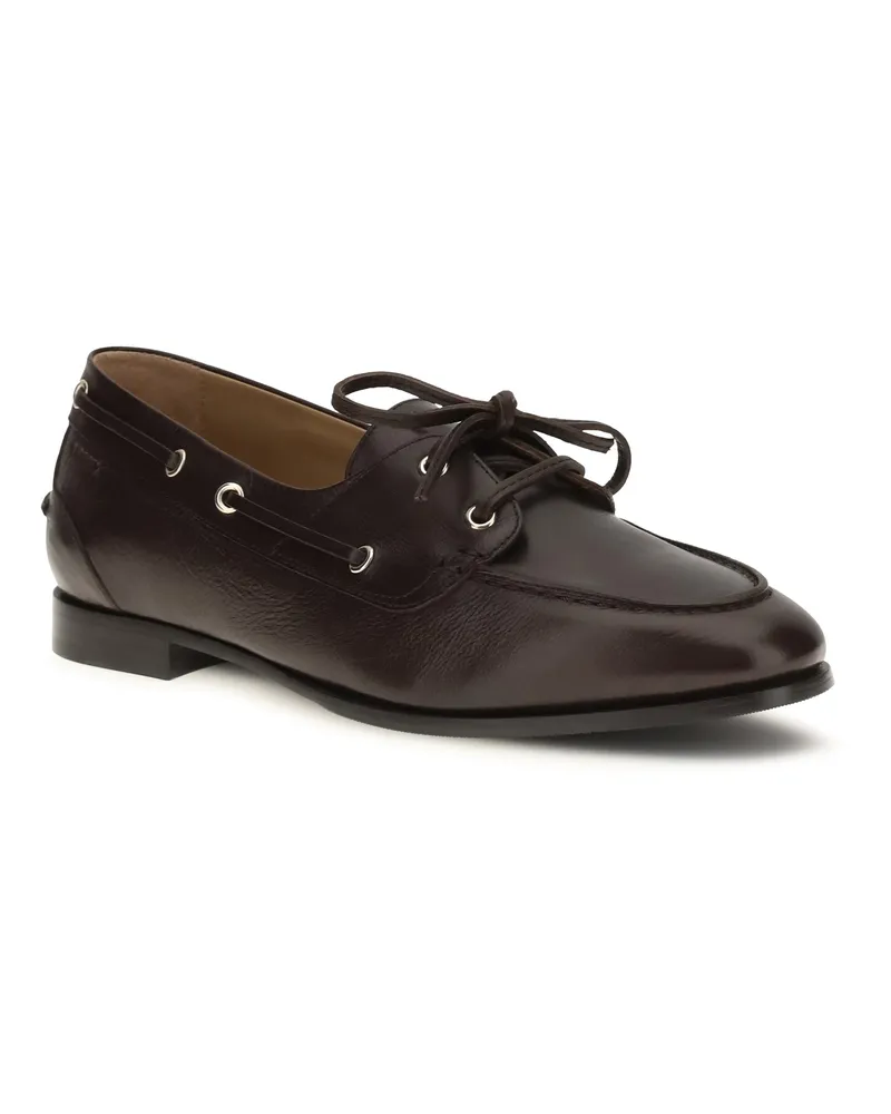 Bally Women's Loafers Plume Ebony Calf Leather Black