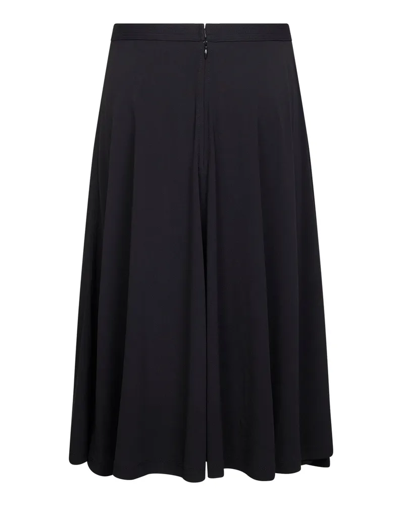 Totême Women's Black Fluid Jersey Midi Skirt Viscose Black