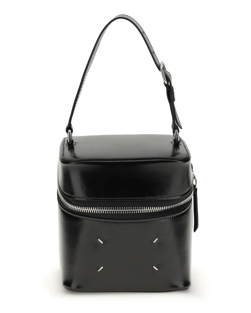 Maison Margiela Women's Bucket Bag Big Cube Black Calf Leather Shoulder Black