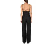 Sangallo Bustier Jumpsuit — Black