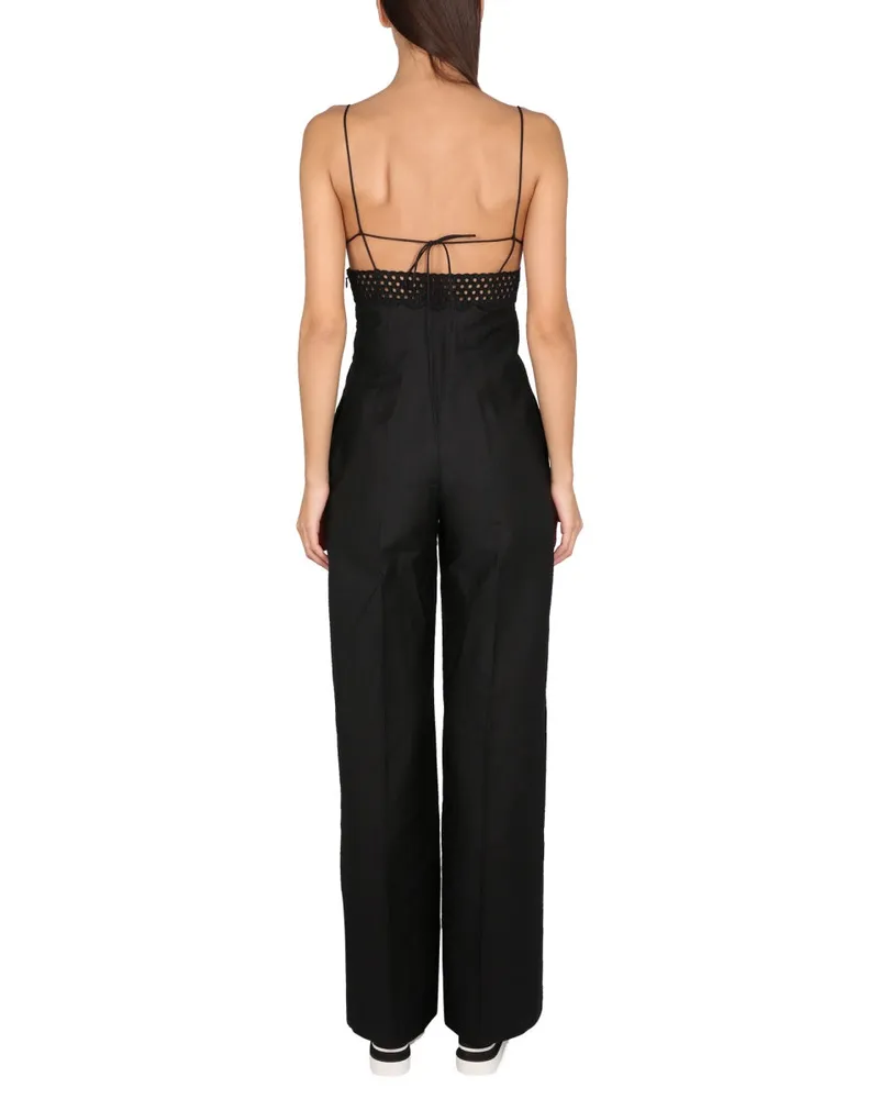 Stella McCartney Sangallo Bustier Jumpsuit — Black Black
