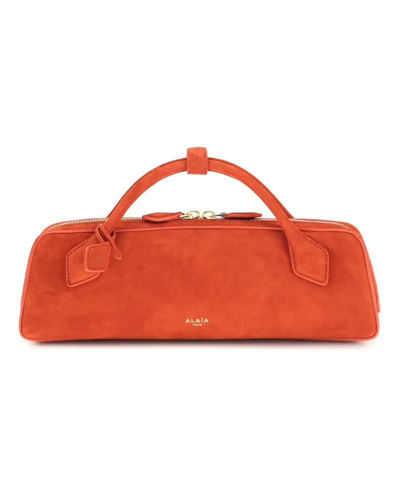 Alaïa Women's Clutch Bag Le Teckel Burnt Orange Calf Leather (bos Taurus Orange