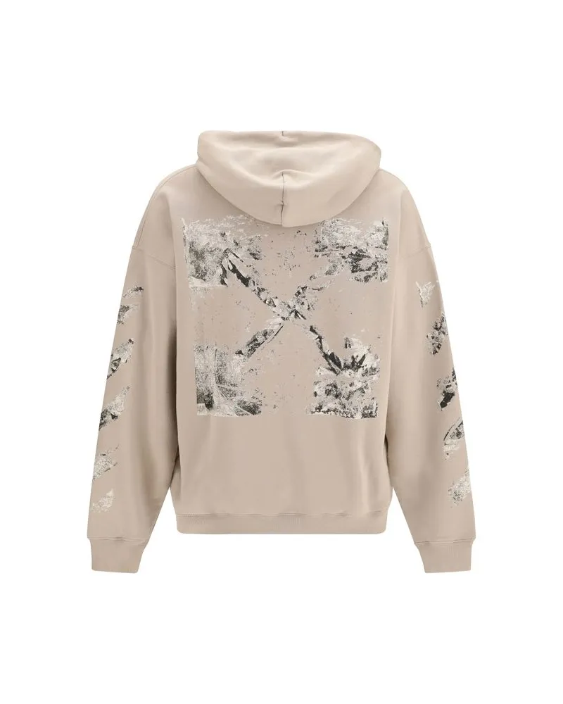 OFF-WHITE Men's Beige Cotton Sweatshirt Clothing Beige