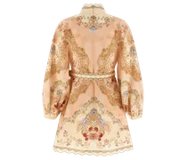 Women's Multicolor Linen Short Dress